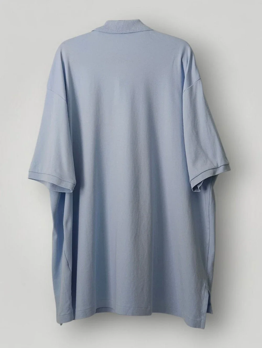 Polo Ralph Lauren Mens 3XB Big Light Blue Pique Polo Shirt Orange Pony Cotton